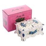 Vintage Metal Jewelry Box Organizer for Women