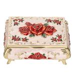 Charming Vintage Metal Jewelry Box Organizer