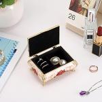 Charming Vintage Metal Jewelry Box Organizer