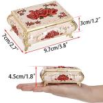 Charming Vintage Metal Jewelry Box Organizer