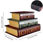 Vintage Wooden Flower Organizer Jewelry Box with Drawers