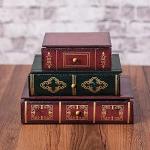 Vintage Wooden Flower Organizer Jewelry Box with Drawers