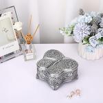 Butterfly-Shaped Antique Metal Jewelry Organizer Box