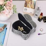 Butterfly-Shaped Antique Metal Jewelry Organizer Box