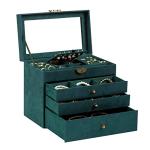 Vintage 4-Layer Jewelry Box for Women