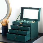 Vintage 4-Layer Jewelry Box for Women