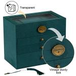 Vintage 4-Layer Jewelry Box for Women