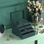 Vintage 4-Layer Jewelry Box for Women