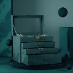 Vintage 4-Layer Jewelry Box for Women