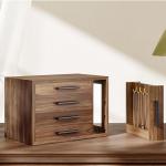 Elegant Wooden Jewelry Box with Clear Window