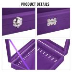 Velvet Necklace Display Tray with 20 Hooks