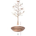 Silver Birds Tree Jewelry Stand and Organizer