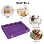 Velvet Necklace Display Tray with 20 Hooks