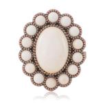 Bohemian Turquoise Flower Knuckle Cuff Ring