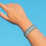 Boho Wrap Bracelet Set with Gold Beads