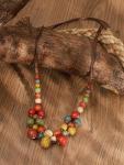 Colorful Boho Ceramic Bead Necklace for Women