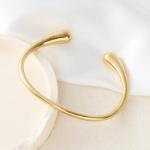 Gold Adjustable Arm Cuff Bracelet for Women