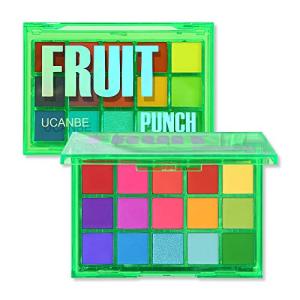 Bright Neon Rainbow Eyeshadow Palette - 15 Vibrant Shades