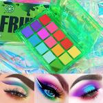 Bright Neon Rainbow Eyeshadow Palette - 15 Vibrant Shades