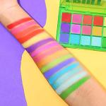 Bright Neon Rainbow Eyeshadow Palette - 15 Vibrant Shades