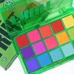 Bright Neon Rainbow Eyeshadow Palette - 15 Vibrant Shades