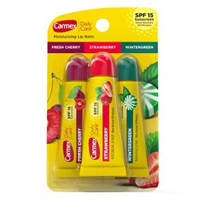 Carmex Moisturizing Lip Balm Trio with Sunscreen