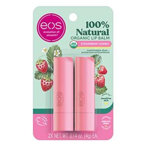 EOS Organic Strawberry Sorbet Lip Balm Sticks 2-Pack