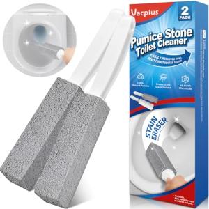 Vacplus Toilet Brush Set with Extra Long Handle