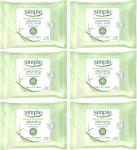 Cleansing Facial Wipes, 25 Count Pack of 6