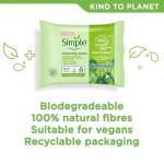 Simple Cleansing Facial Wipes - 50 Total Wipes