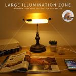 Vintage Banker Desk Lamp with USB Port