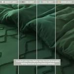 Emerald Green Boho King Comforter Set, 3 Pieces
