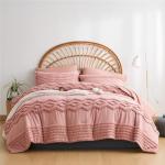 Blush Pink 7-Piece Full Tufted Comforter Set
