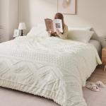 Boho Queen Comforter Set with Sheets – Beige