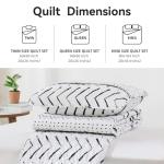 Boho Geometric Queen Quilt Bedding Set