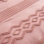 Blush Pink 7-Piece Full Tufted Comforter Set