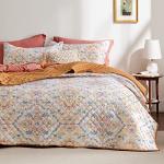 Reversible Boho King Quilt Set with Shams