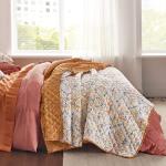 Reversible Boho King Quilt Set with Shams