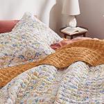 Reversible Boho King Quilt Set with Shams