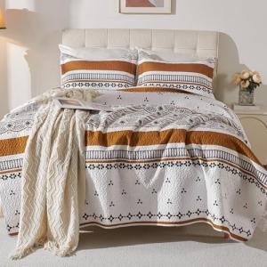 Bohemian Queen Quilt Set with Pillow Shams
