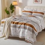Bohemian Queen Quilt Set with Pillow Shams