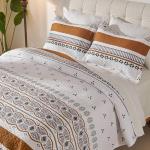 Bohemian Queen Quilt Set with Pillow Shams