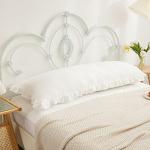 Boho White Body Pillowcase with Ruffled Fringe