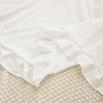 Boho White Body Pillowcase with Ruffled Fringe