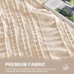 Beige Tufted Queen Comforter Set - 7 Pieces