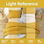 Queen Comforter Set with Ball Pom Fringe - Mustard