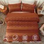 Terracotta Boho Tufted King Comforter Set
