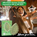 Green Leaf Ceramic Spoon Rest for Kitchen