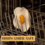 Fried Egg Ceramic Spoon Rest for Kitchen Decor