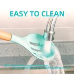 18-Piece Silicone Cooking Utensils Set in Teal